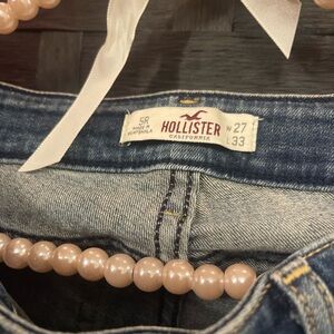 Hollister Women's Dark Blue Denim Jeans